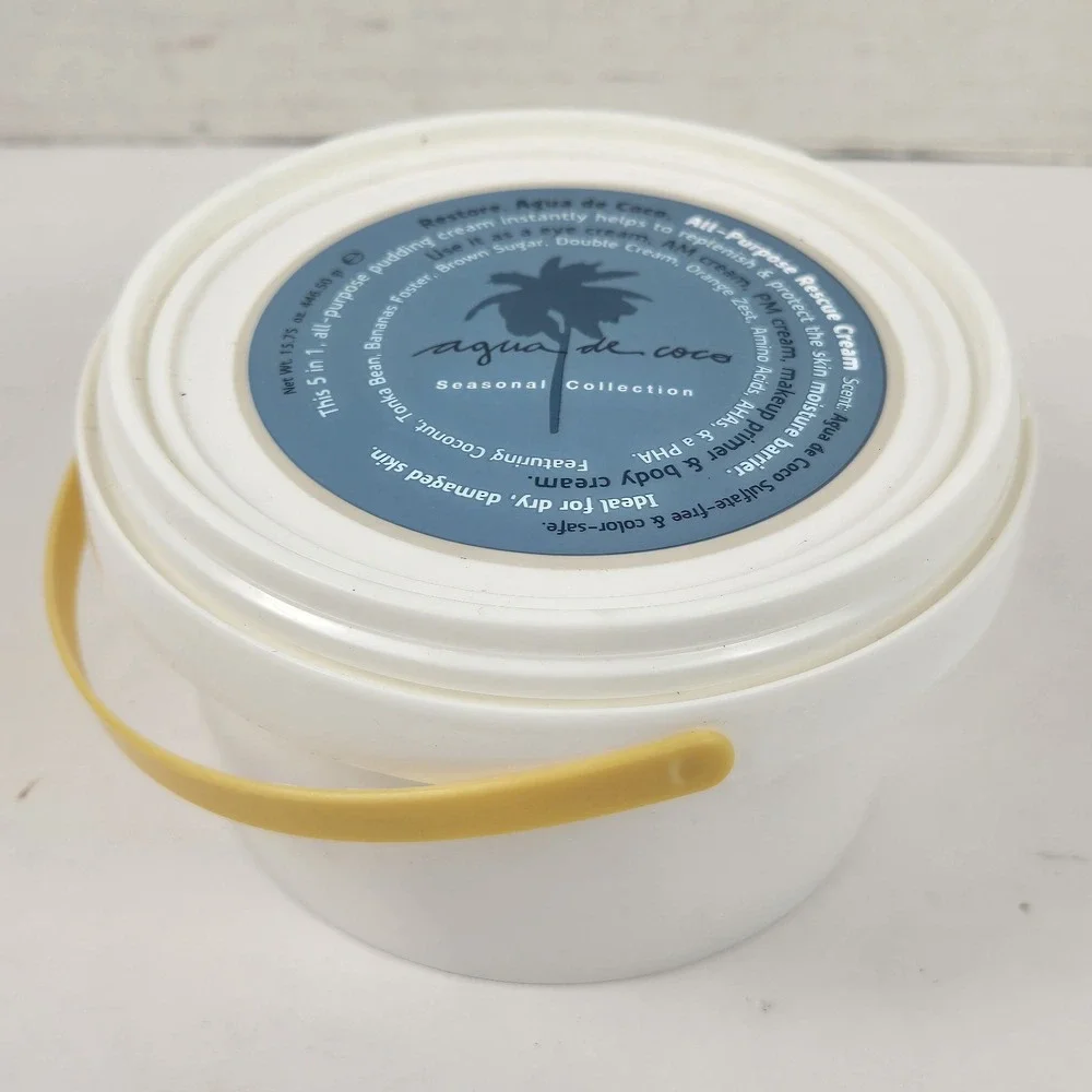 Tweak'd by Nature Rescue Cream Agua de Coco  15.75 oz NEW SEALED TUB HTF Scent